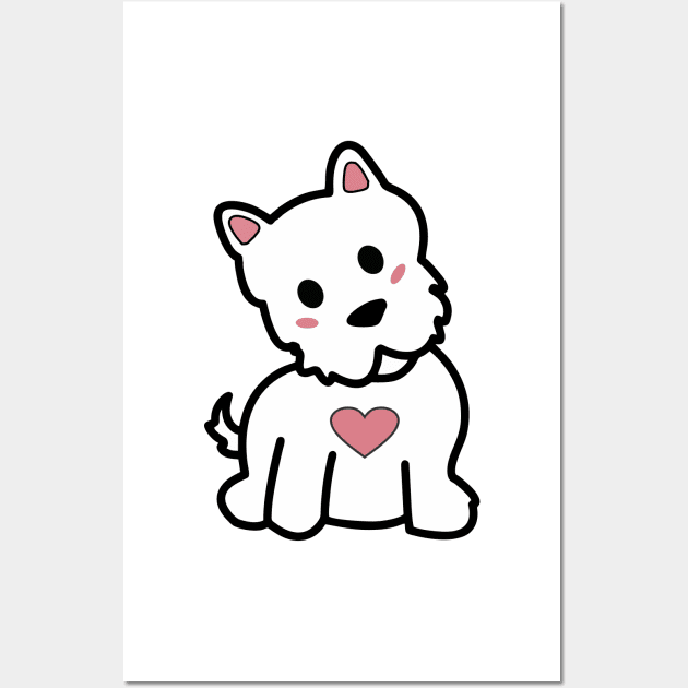 West Highland White Terrier Lover Wall Art by Adadita